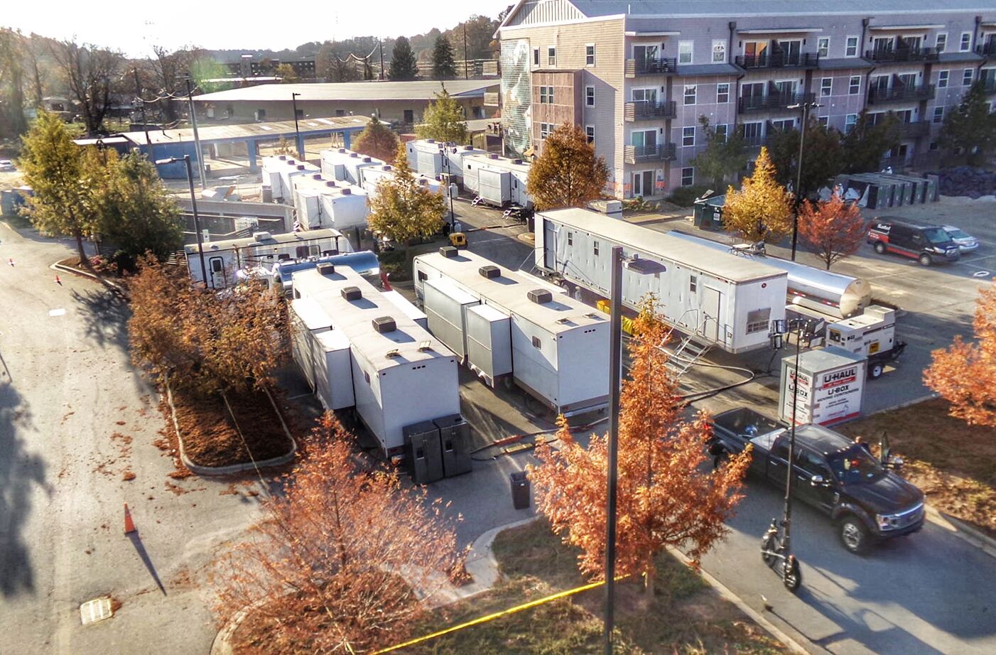 Temporary Housing Units Deployed in Urban Area